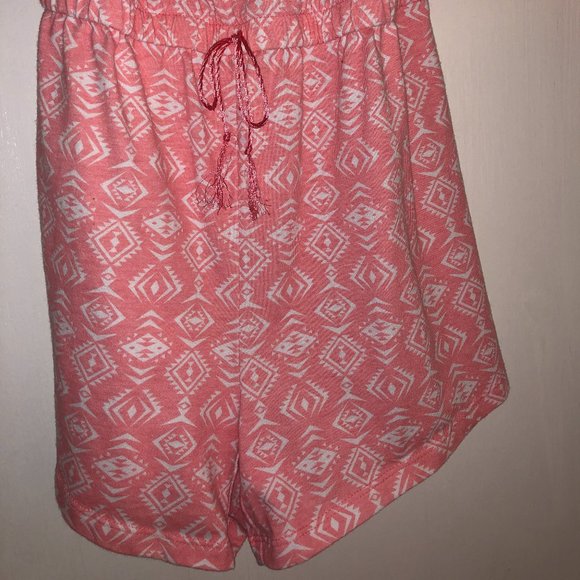 Girls Size 14 One-Shoulder Cotton Romper - Picture 2 of 4